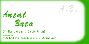 antal bato business card